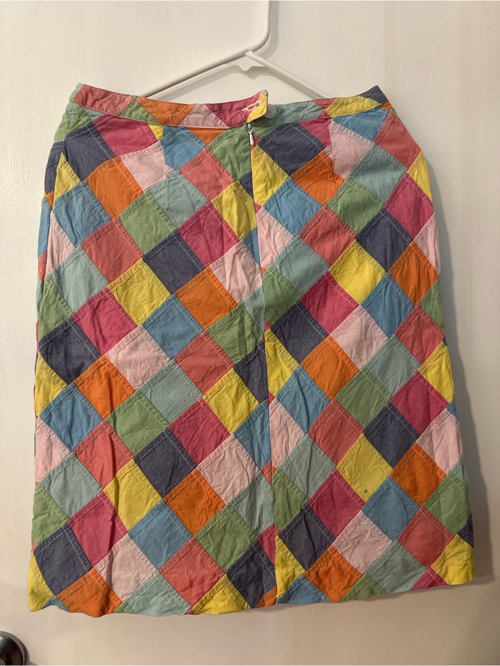Brooks Brothers Multicolor Diamond Patchwork Skirt
